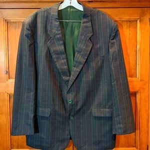 VTG Marcel Fuks French Wool Plaid Men's Blazer